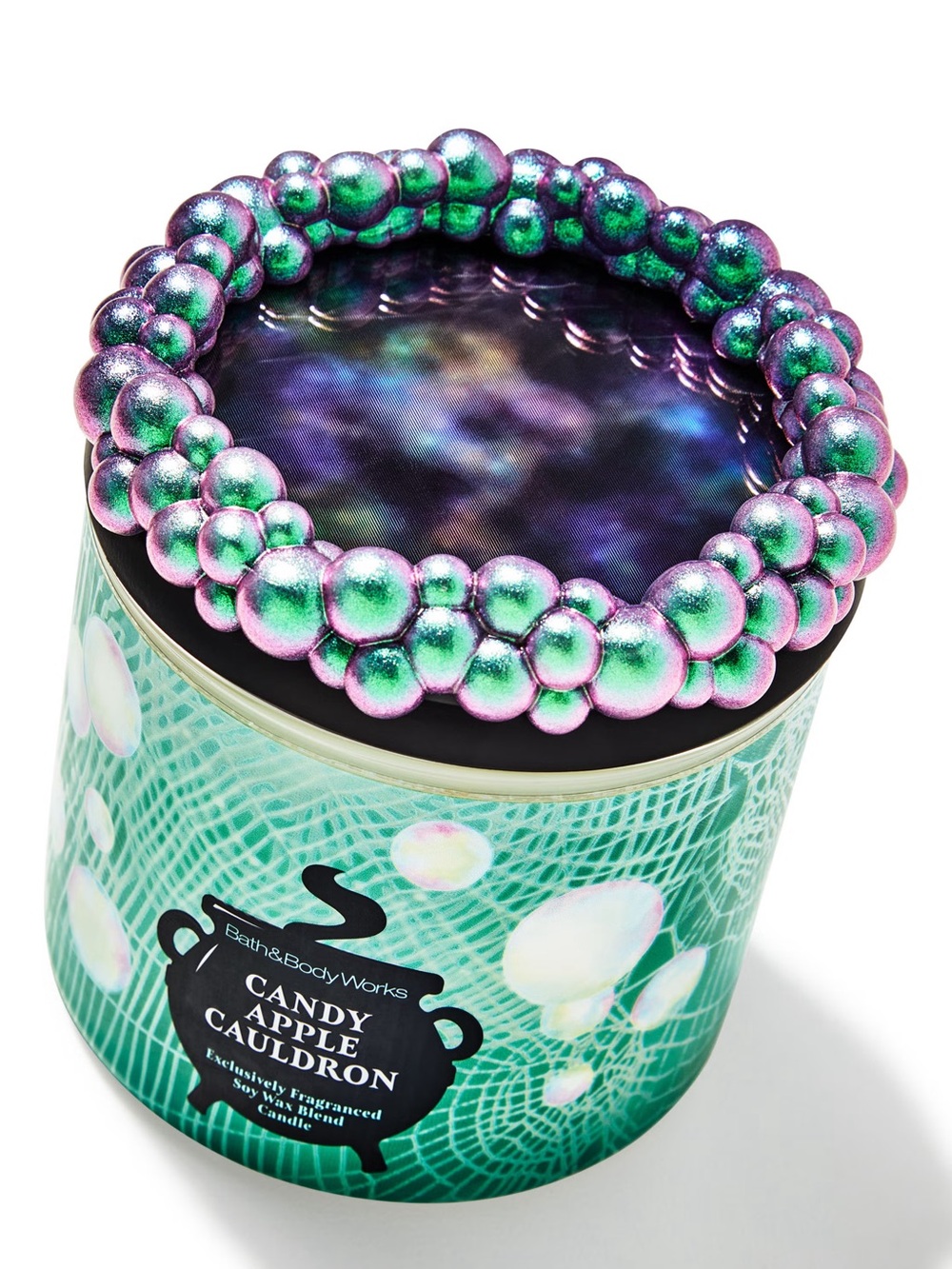 Bath & Body Works Halloween 2025 Candy Apple Cauldron 3 wick soy candle